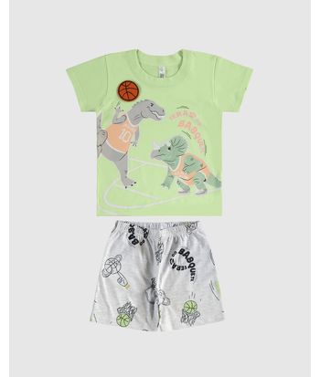 Pijama Infantil Menino Aplique Interativo Em Algodão Malwee Kids