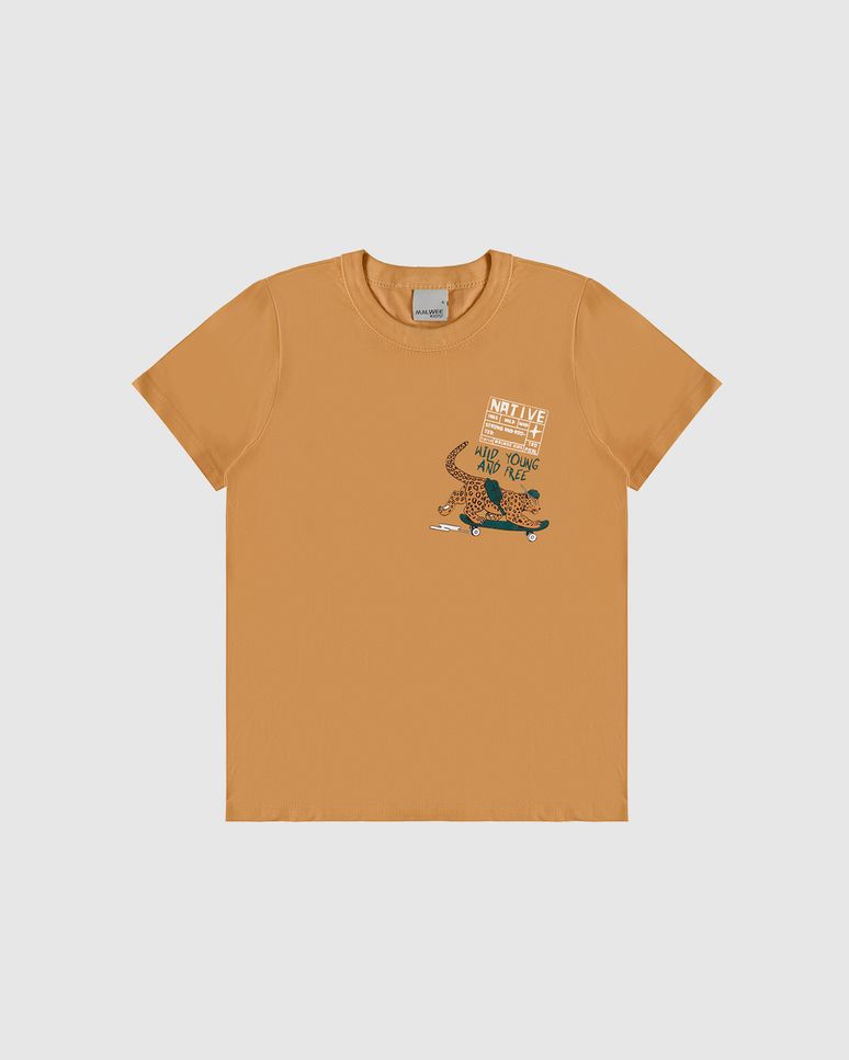 Camiseta Infantil Menino Estampa Frontal Manga Curta Em Algodão Malwee Kids