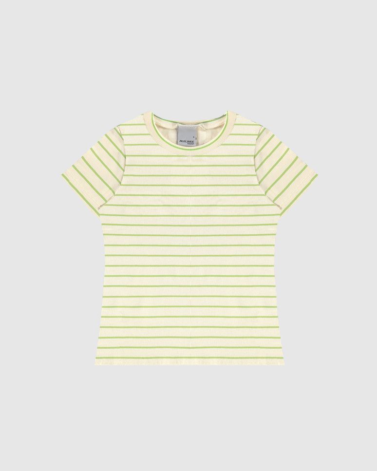 Blusa Infantil Menina Listrada Manga Curta Em Ribana Malwee Kids