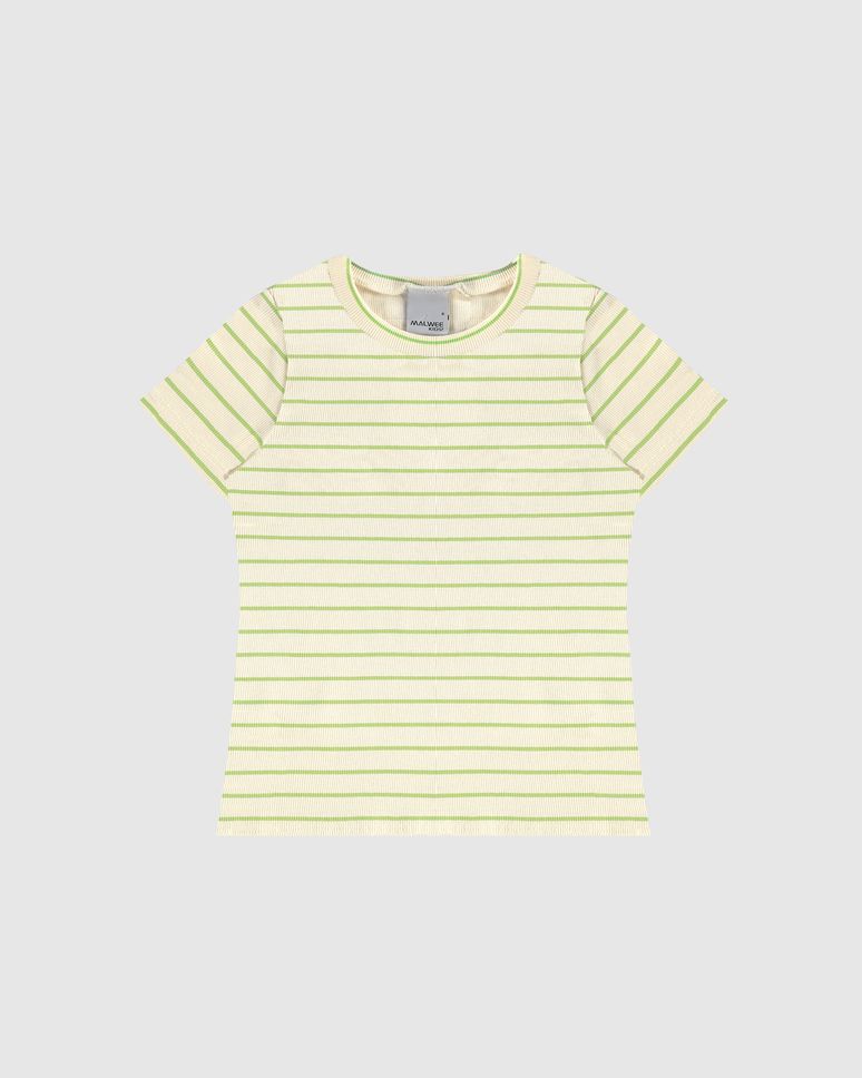 Blusa Infantil Menina Listrada Manga Curta Em Ribana Malwee Kids