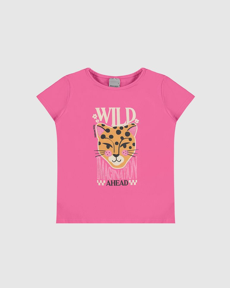 Blusa Infantil Menina Wild Imagination Ahead Em Algodão Malwee Kids