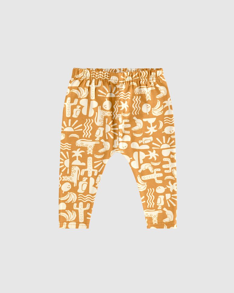 Calça Infantil Menino Estampada Cós Elástico Em Algodão Malwee Kids