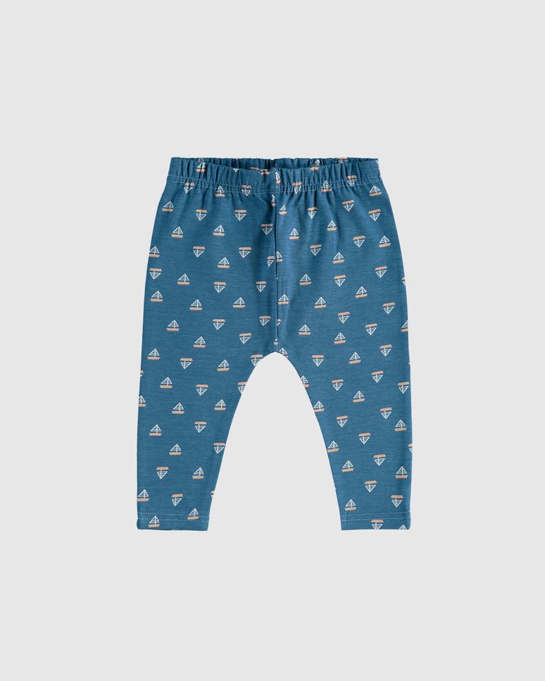 Calça Infantil Menino Estampada Cós Elástico Em Algodão Malwee Kids