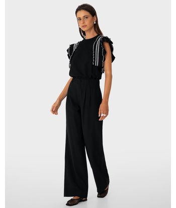 Blusa Feminina Babados Na Manga Fenda Lateral Em Malha Texturizada - ENFIM