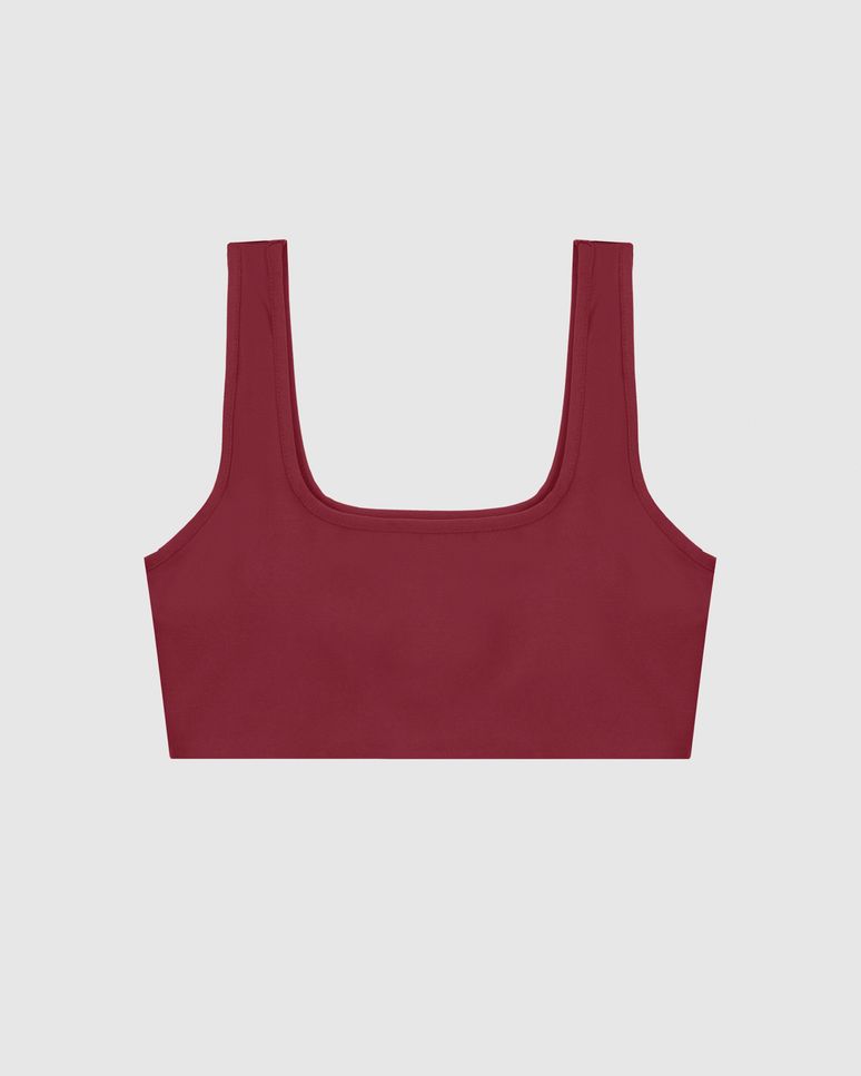 Top Esportivo Decote Quadrado Em Malha Com Proteção UV50+ - ENFIM