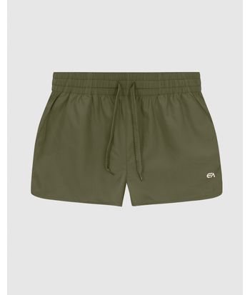 Shorts Feminino Barra Arredondada Em Tafetá - ENFIM