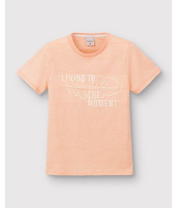 Camiseta Menino Estampa Com Bordado Em Malha Texturizada - Carinhoso