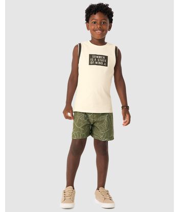 Conjunto Menino Regata Summer Is A State Of Mind Em Algodão - Carinhoso