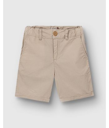 Bermuda Menino Comfort Bolso Funcional Em Tricoline - Carinhoso