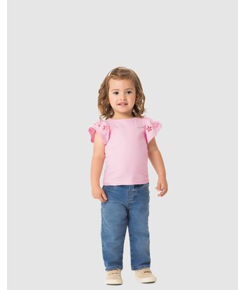 Calça Unissex Relaxed Fit Em Jeans Com Elastano - Carinhoso