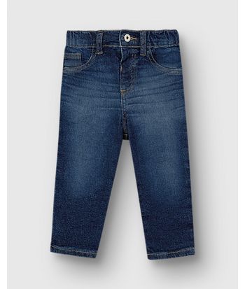 Calça Unissex Relaxed Fit Em Jeans Com Elastano - Carinhoso