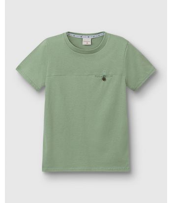 Camiseta Menino Botão No Peitoral Em Algodão Carinhoso