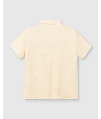 Camisa Menino Manga Curta Em Malha Texturizada - Carinhoso