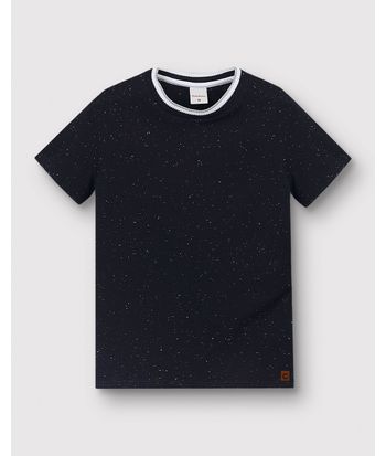 Camiseta Menino Gola Retilínea Em Malha Botonê - Carinhoso