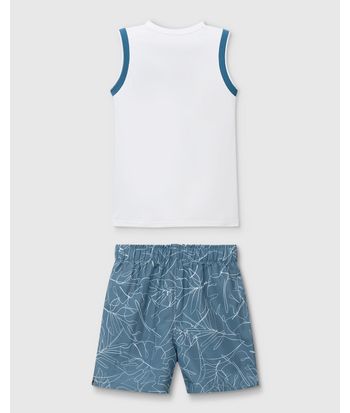 Conjunto Menino Regata Summer Is A State Of Mind Em Algodão - Carinhoso