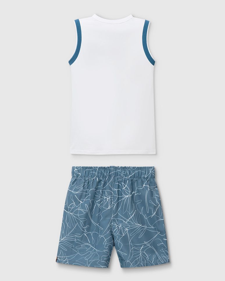 Conjunto Menino Regata Summer Is A State Of Mind Em Algodão - Carinhoso