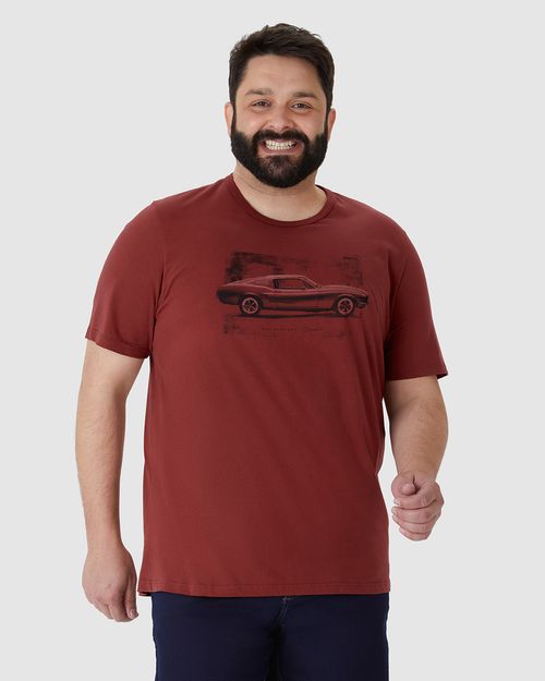 Camiseta Masculina Plus Size Motorsport Classic Em Algodão