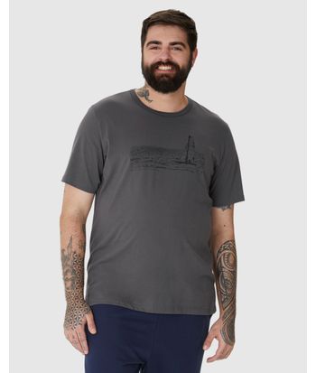 Camiseta Masculina Plus Size Tropical Collection Em Algodão