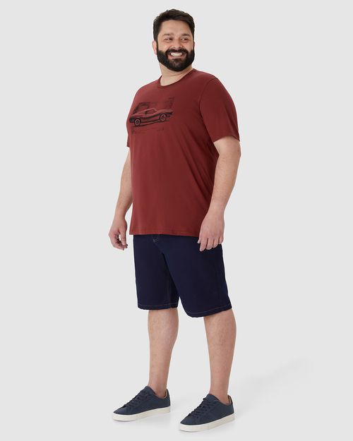 Camiseta Masculina Plus Size Motorsport Classic Em Algodão