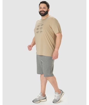 Camiseta Masculina Plus Size Nautical Life Em Algodão