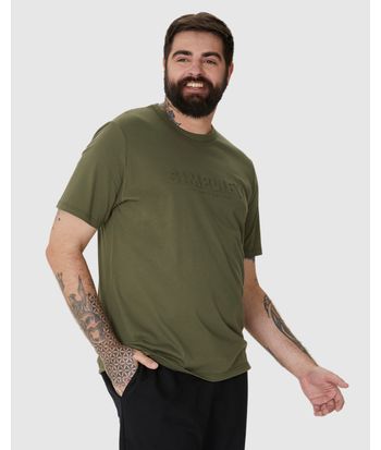 Camiseta Masculina Plus Size Estampa Alto Relevo Simplify Em Algodão