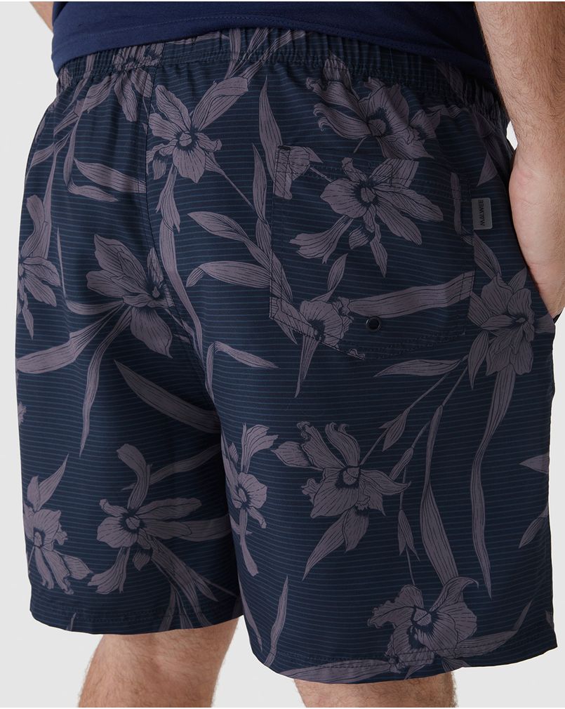 Shorts Masculino Plus Size Cós Com Cadarço Funcional Em Tafetá