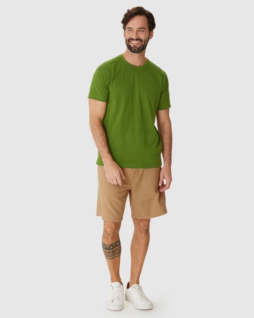 Bermuda Masculina Chino Cadarço Funcional Em Linho