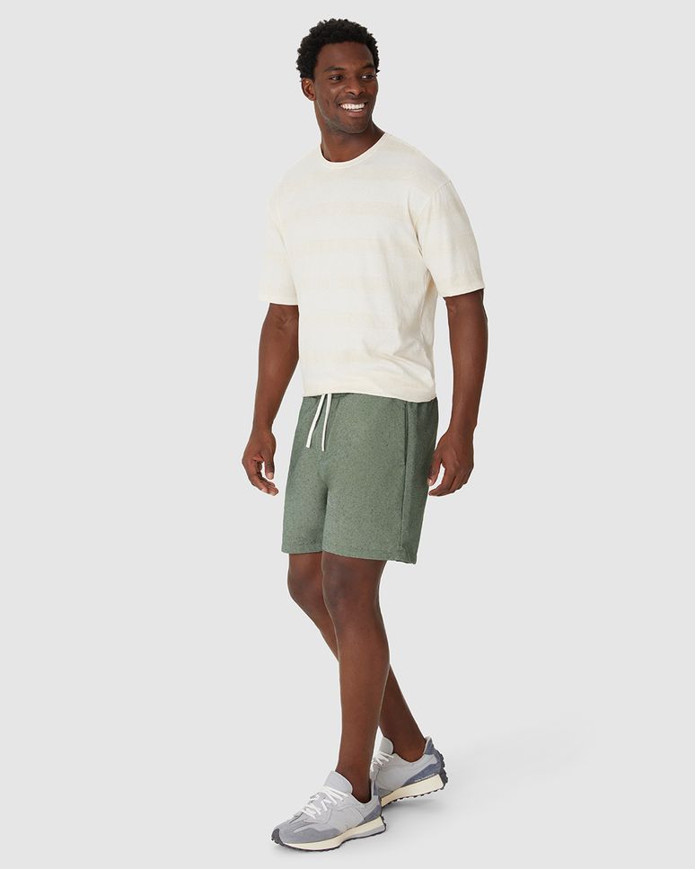 Bermuda Masculina Comfort Cadarço Frontal Em Tecido Eco