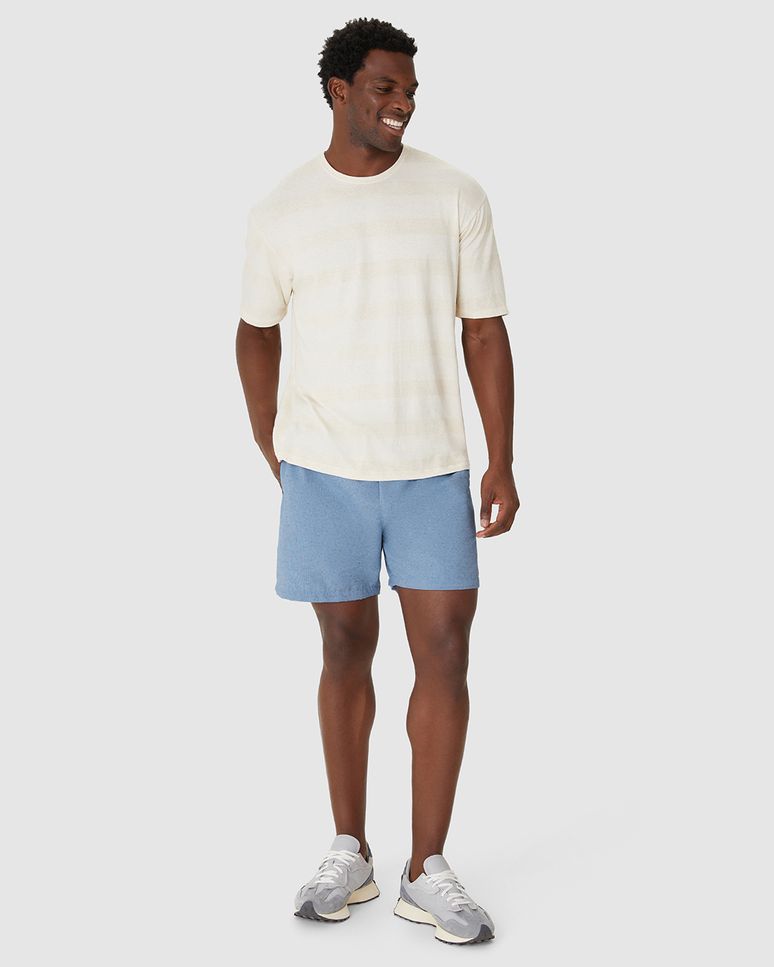 Bermuda Masculina Comfort Cadarço Frontal Em Tecido Eco