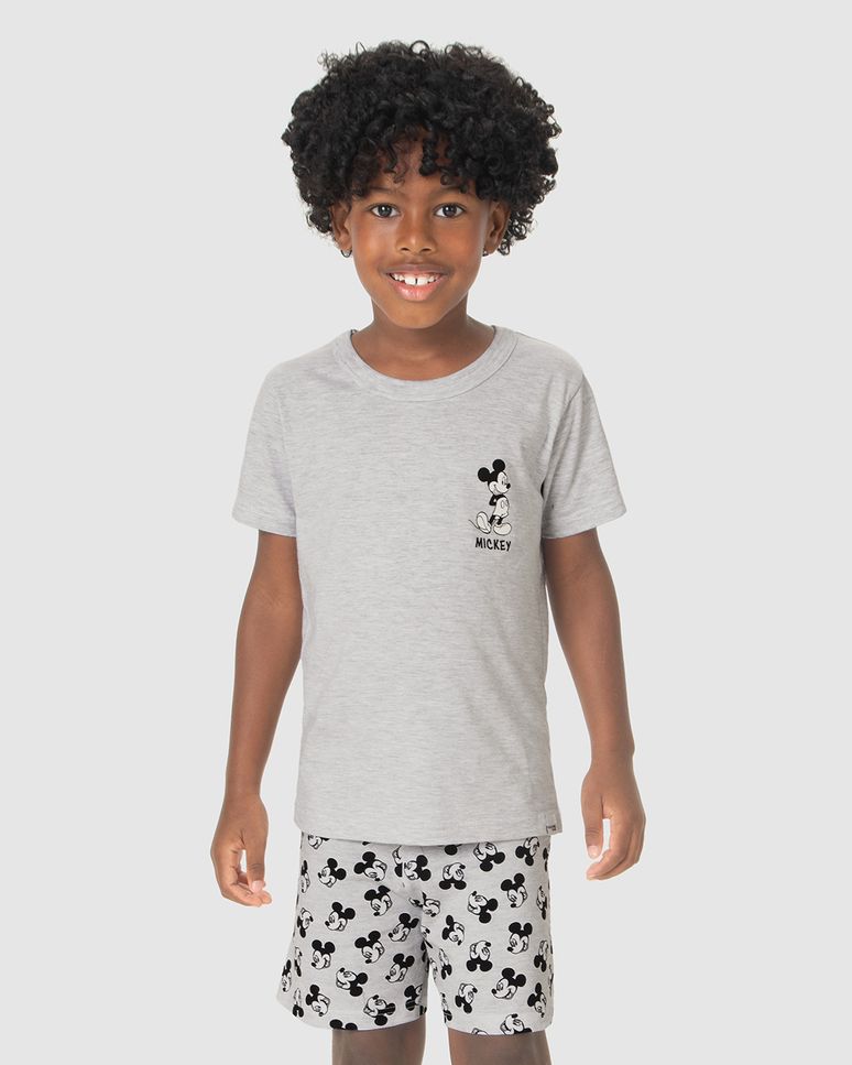 Pijama Infantil Menino Mickey Mouse Em Algodão Malwee Kids
