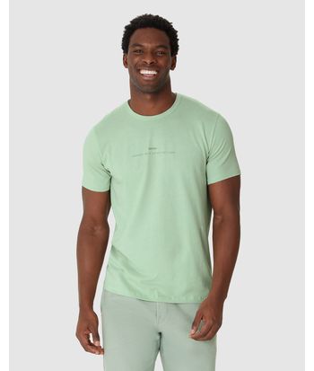 Camiseta Masculina Estampa Frontal E Costas Em Malha Linho