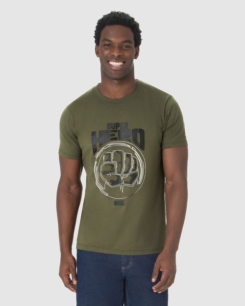 Camiseta Masculina Avengers Super Hero Em Algodão