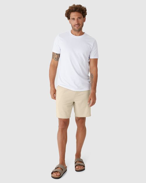Bermuda Masculina Chino Cadarço Funcional Em Linho