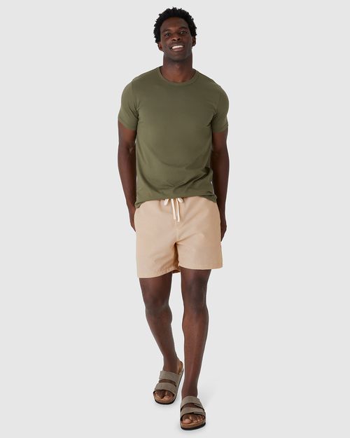 Bermuda Masculina Comfort Cadarço Frontal Em Tecido Eco