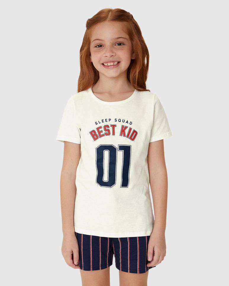 Pijama Infantil Menina Sleep Squad Best Kid Em Algodão Malwee Kids