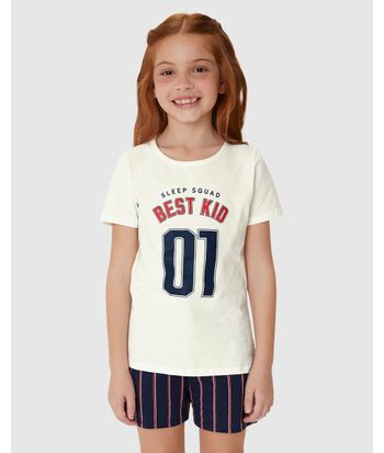 Pijama Infantil Menina Sleep Squad Best Kid Em Algodão Malwee Kids