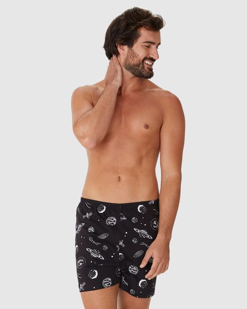 Shorts Masculino De Pijama Cós Elástico Em Algodão