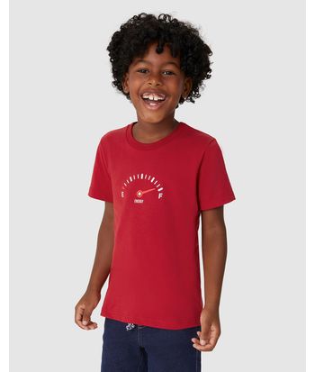 Camiseta Infantil Unissex Estampa Energy Em Algodão Malwee Kids
