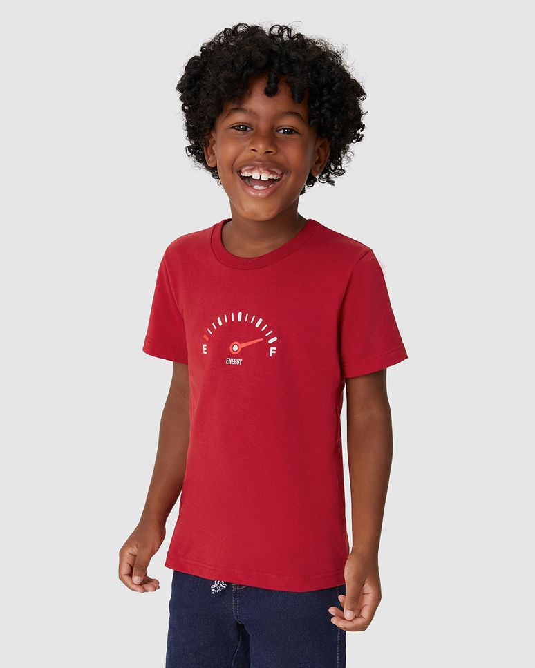 Camiseta Infantil Unissex Estampa Energy Em Algodão Malwee Kids
