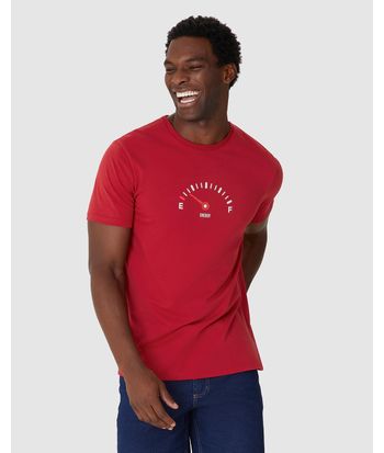 Camiseta Masculina Estampa Energy Em Algodão