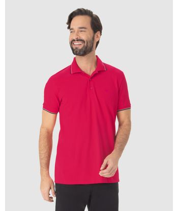 Camisa Polo Básica Masculina Em Piquet Premium