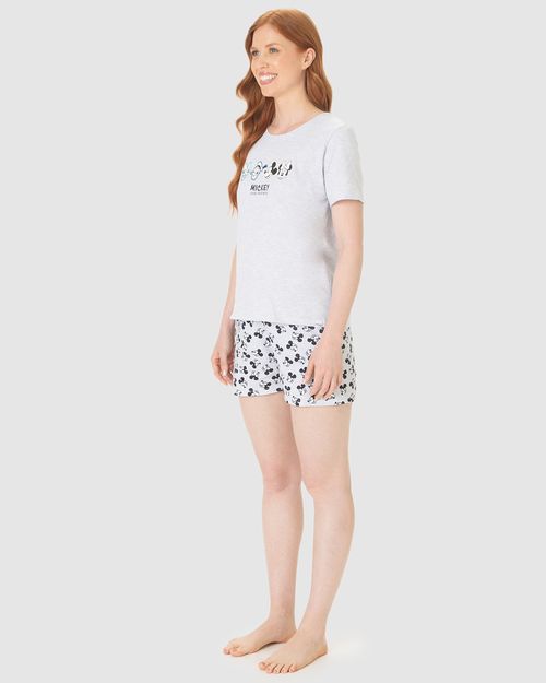 Pijama Feminino Mickey And Friends Em Algodão