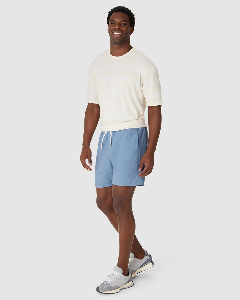 Bermuda Masculina Comfort Cadarço Frontal Em Tecido Eco