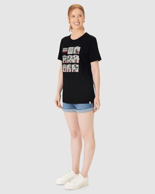 Camiseta Unissex Mickey Mouse In Moods Of The Week Em Algodão