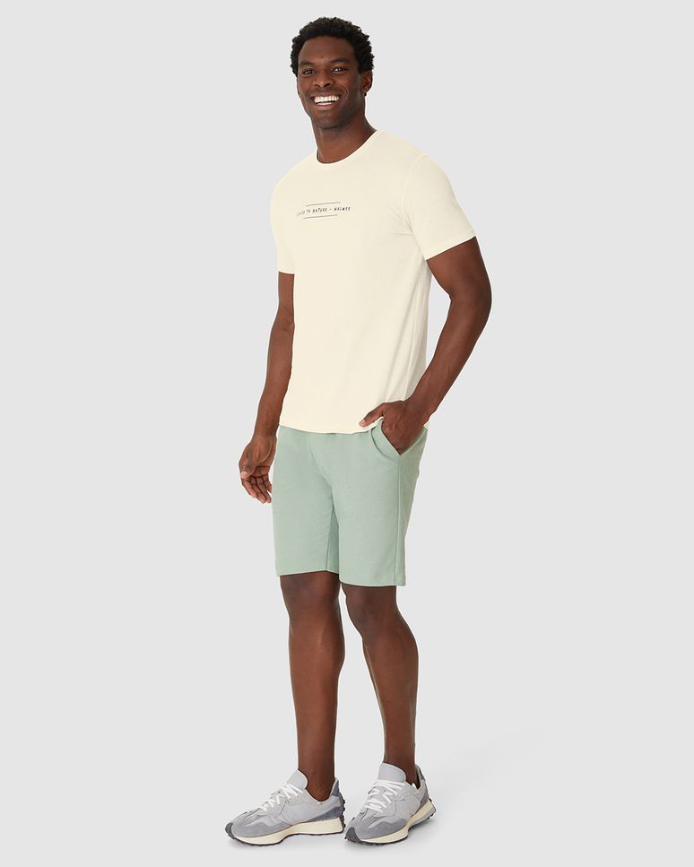 Camiseta Masculina Estampa Frontal E Costas Em Malha Linho