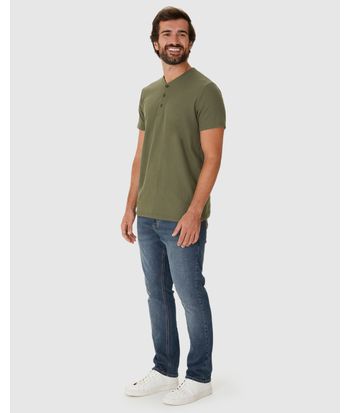 Camiseta Masculina Peitilho Frontal Em Malha Texturizada