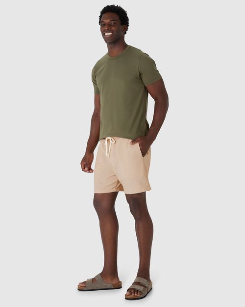 Bermuda Masculina Comfort Cadarço Frontal Em Tecido Eco