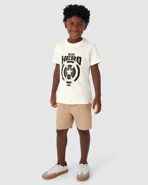 Camiseta Infantil Menino Avengers Mini Hero Em Algodão Malwee Kids