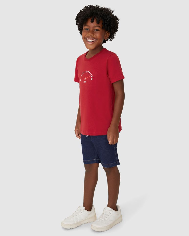 Camiseta Infantil Unissex Estampa Energy Em Algodão Malwee Kids