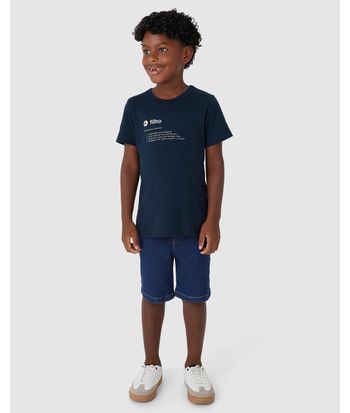 Camiseta Infantil Menino Dicionário Palavra Filho Em Algodão Malwee Kids